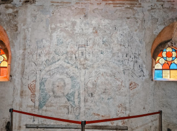 фрески в кирхе Домнау